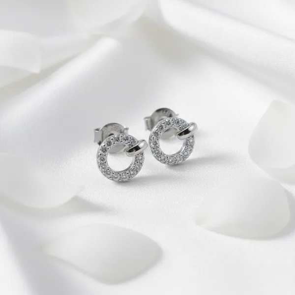 Geometric Circle Studs