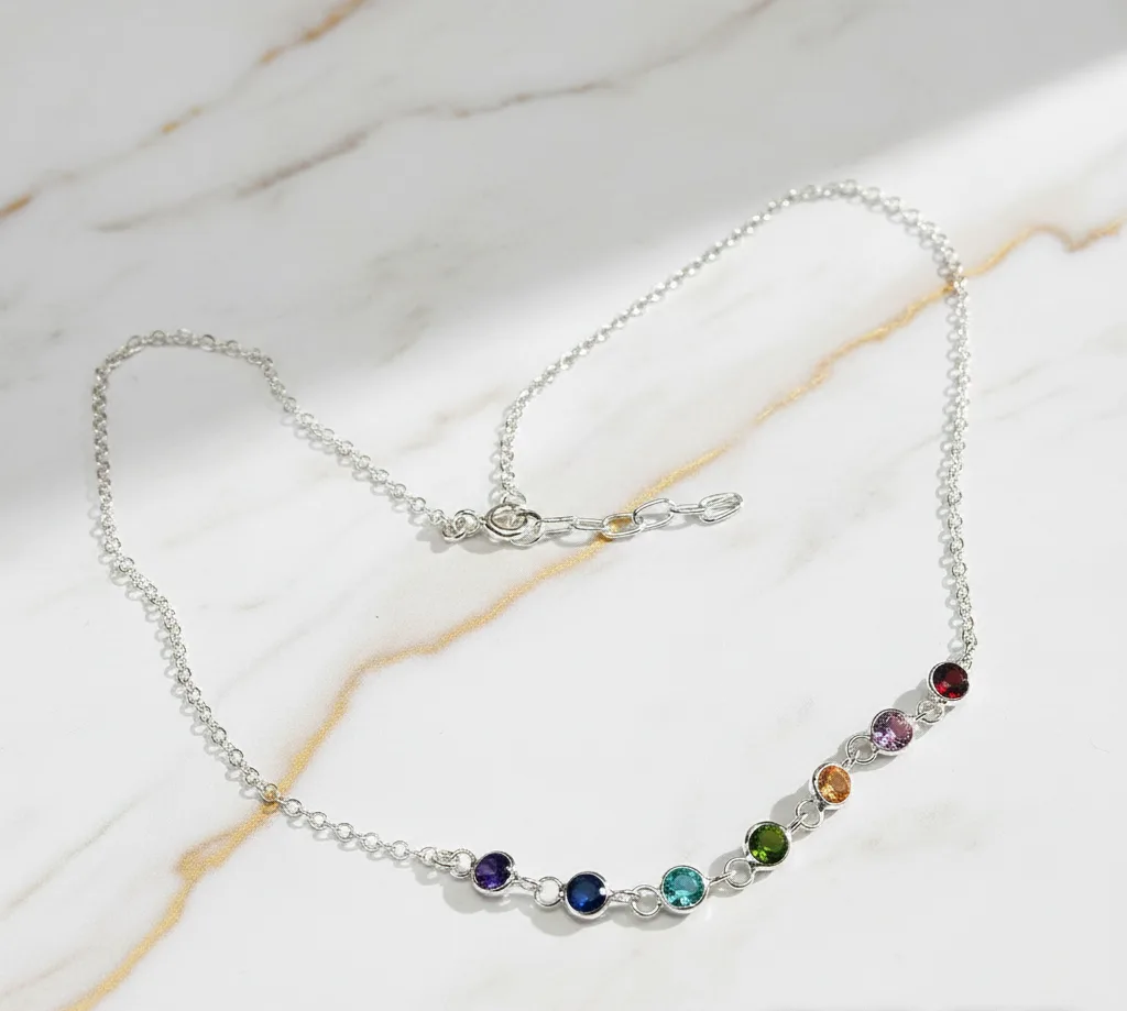 Spectrum Bezel Necklace