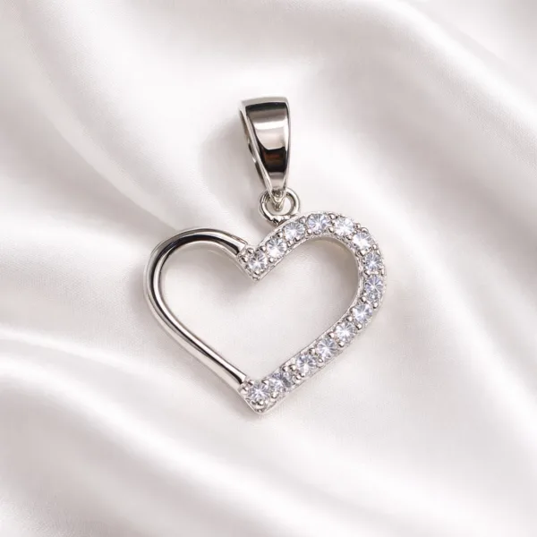 Open Heart Filigree Charm