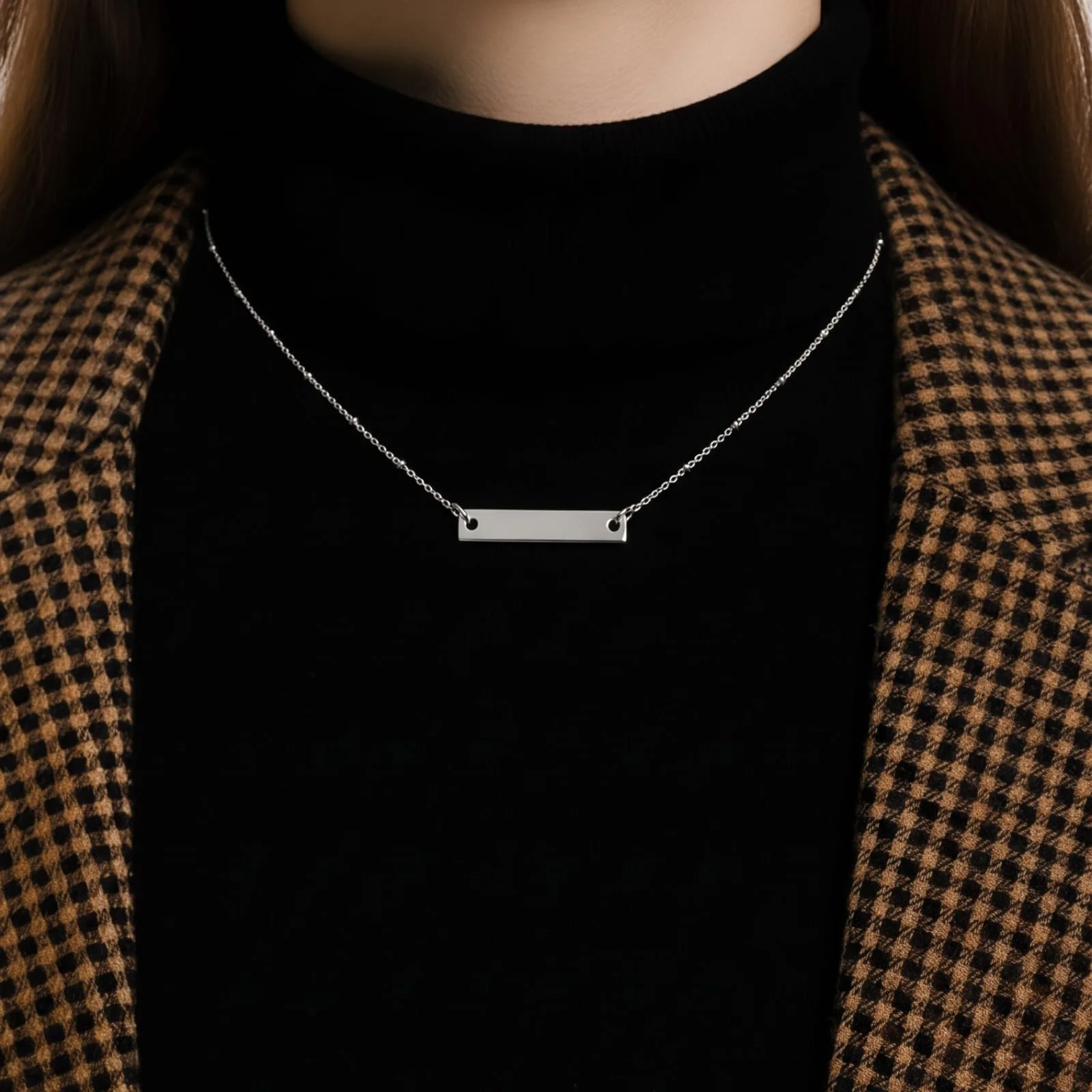 The "Seraphina" Minimalist Bar Necklace - Image 4