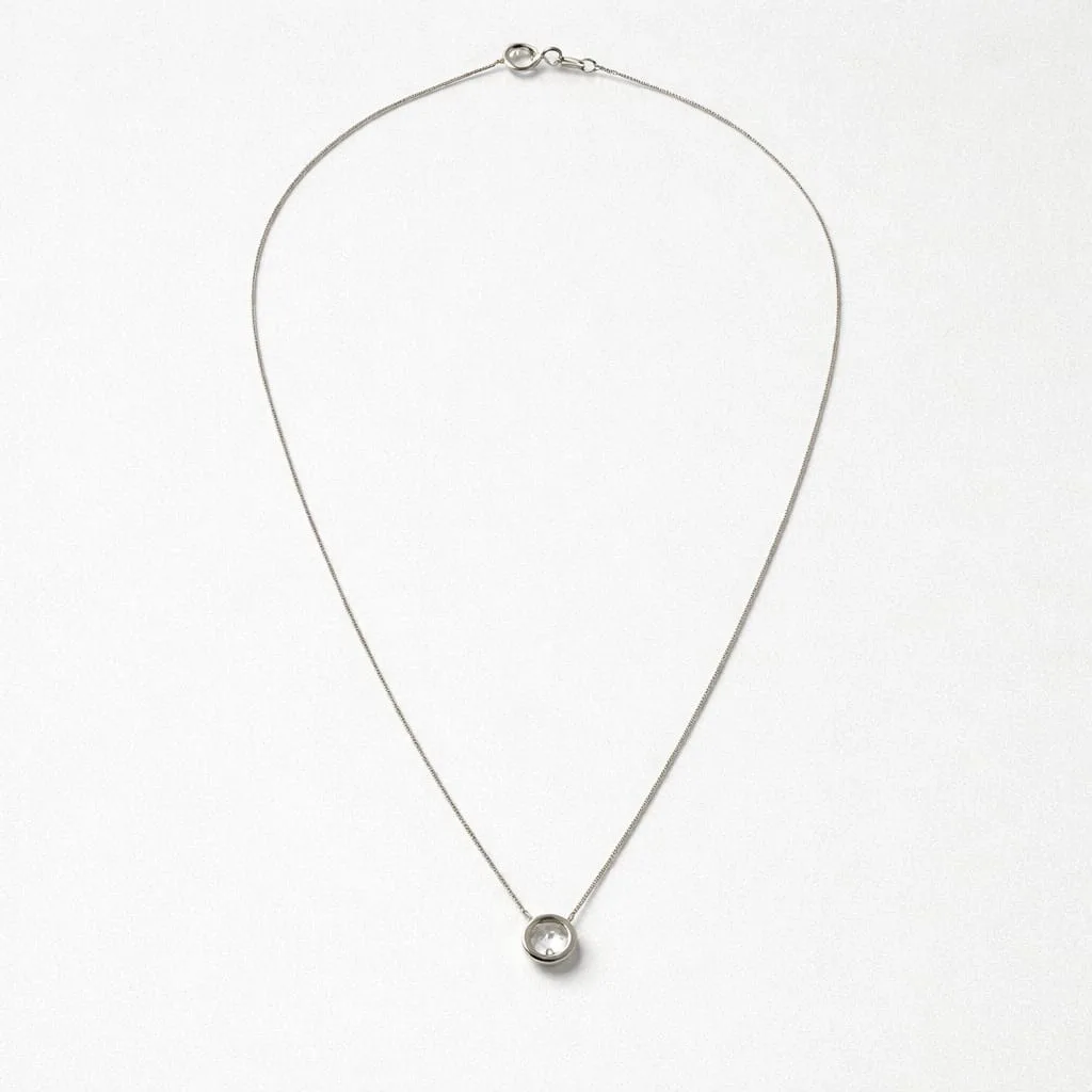 Open Circle Pendant Necklace - Image 2